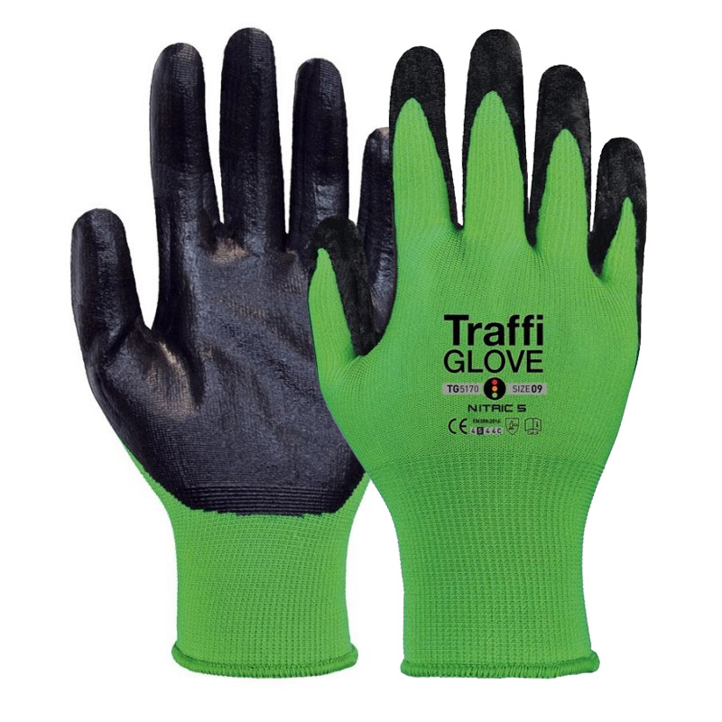 TraffiGlove TG5170 Nitric Cut Level 5 Safety Gloves SafetyGloves Co Uk