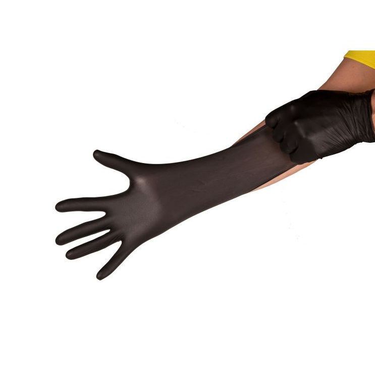 Unigloves Select Black Disposable Nitrile Tatoo Gloves  Medical Grade  Powder Free  Pronto Direct