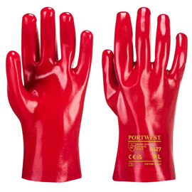 Red PVC Gloves