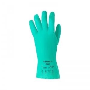 Ansell AlphaTec 39-122 Reusable Nitrile Chemical-Resistant Gloves 12.2''