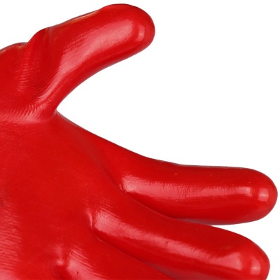 Portwest A400 Oil-Resistant PVC Red Gloves