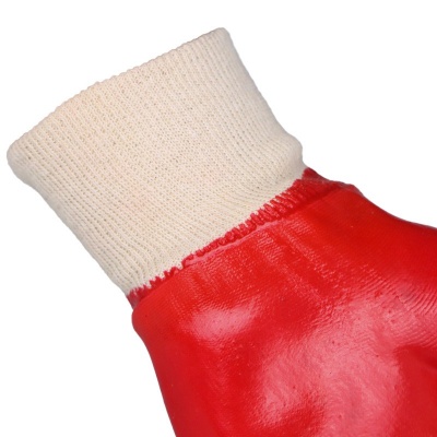 Portwest A400 Oil-Resistant PVC Red Gloves