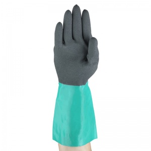 Ansell AlphaTec 58-535W Chemical-Resistant Gauntlet Gloves