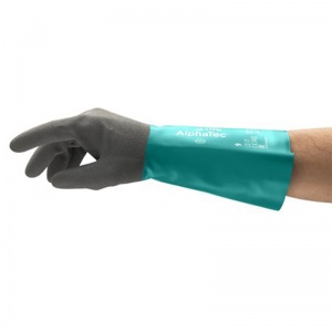 Ansell AlphaTec 58-535W Chemical-Resistant Gauntlet Gloves