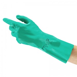 Ansell VersaTouch 37-646 Green Nitrile Gauntlet Gloves