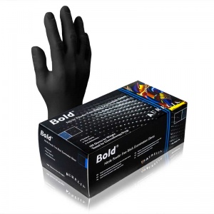 Aurelia Bold Medical Grade Black Nitrile Gloves