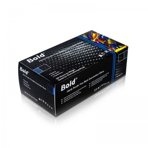 Aurelia Bold Medical Grade Black Nitrile Gloves