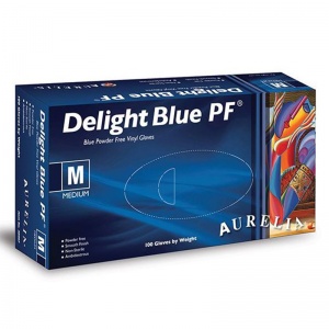 Aurelia Delight Blue PF Vinyl Gloves 38995-9