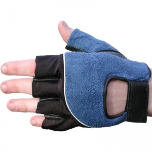 UCi AV-FGG Gel-Palm Light-Duty Fingerless Leather Power Tool Gloves