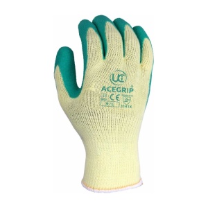 UCi AceGrip RP Latex-Coated Handling Grip Gloves (Green)