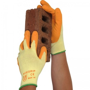 UCi AceGrip Orange General Purpose Latex Coated Gloves