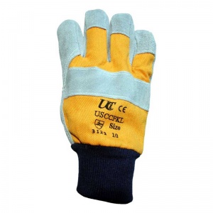 UCi Cotton Chrome Gloves With Yellow Backing USCCFKL