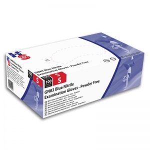 Hand Safe GN83 Blue Nitrile Examination Gloves