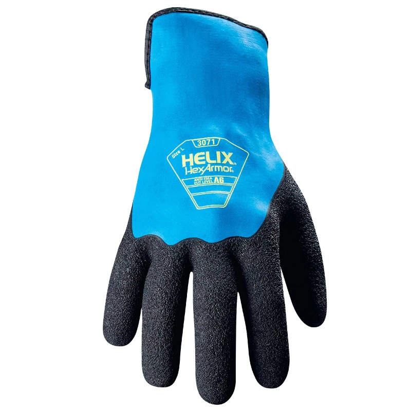 HexArmor Helix 3071 Level F Cut-  and Heat-Resistant Latex Work Gloves