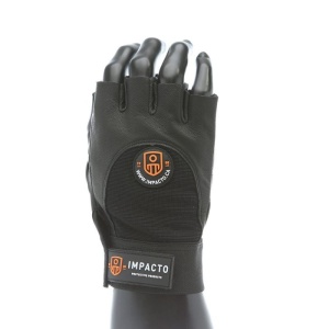 Impacto AV406 Fingerless Leather Gel Anti-Impact Gloves