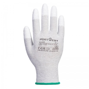 Portwest A198 Antistatic PU Fingertip Grey Gloves