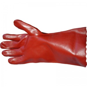 UCi R135 Red PVC Gauntlet-Style Waterproof Handling Gloves