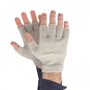 Raynaud's Disease Fingerless Silver Thread Gloves