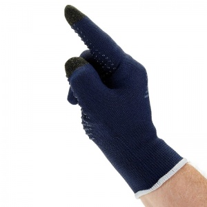 Supertouch Dotted-Palm Touchscreen Handling Gloves (Navy)