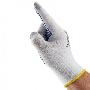 Supertouch Dotted Palm Touchscreen Handling Gloves (White)