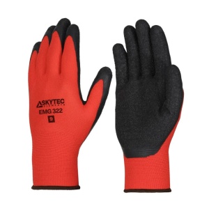 Skytec Elements EMG322 Palm-Coated Seamless Comfortable Grip Gloves (Red)