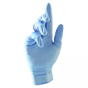 Unigloves GF001 Fortified AntiMicrobial Blue Nitrile Gloves (Pack of 100)