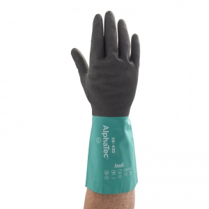 Ansell AlphaTec 58-430 Gauntlet Style Chemical-Resistant Gloves