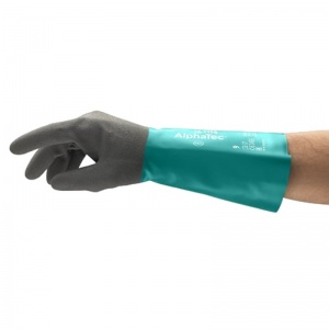 Ansell AlphaTec 58-535B Gauntlet-Style Chemical-Resistant Gloves