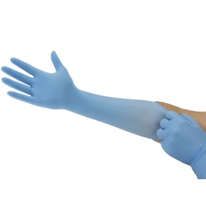 Ansell TouchNTuff 93-163 Disposable Long-Cuff Nitrile Gloves