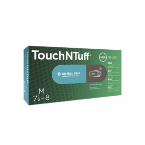 Ansell TouchNTuff 93-250 Long-Cuff Disposable Nitrile Gloves