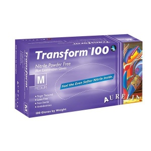 Aurelia Transform 100 Powder-Free Disposable Nitrile Examination Gloves