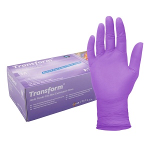 Aurelia Transform Medical Grade Blue Nitrile Examination Gloves (Pack of 200)