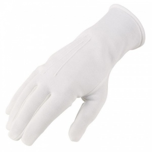 Ceremonial Gloves with Elastic Wrist RK01168M