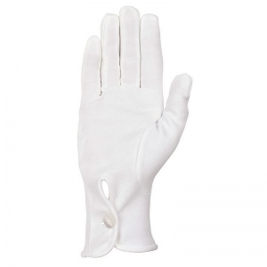 Cotton Ceremonial Police Gloves with Elastic Wrist RK01167M