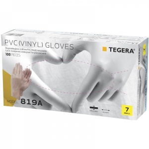 Ejendals Tegera 819a Disposable PVC Gloves