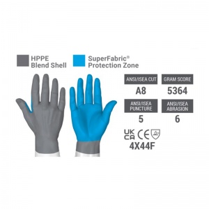 HexArmor 9000 Series 9010 Cut-Resistant Level F Work Gloves