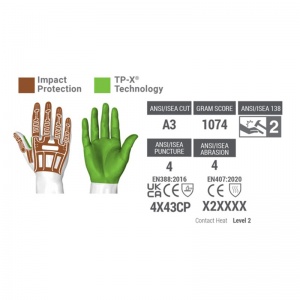 HexArmor Rig Lizard 2021X Hi-Vis Impact-Resistant Heavy-Duty Gloves