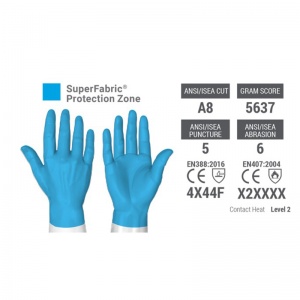 HexArmor SteelLeather IX 5039 Complete Protection Level F Cut Resistant Gloves