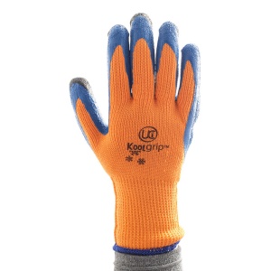 UCi KOOLgrip Orange Hi-Vis Cold Handling Grip Gloves (Pack of 10 Pairs)