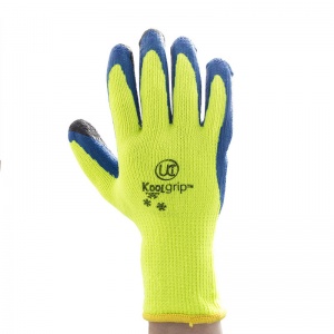 UCi KOOLgrip Hi-Vis Yellow Grip Gloves (Case of 100 Pairs)