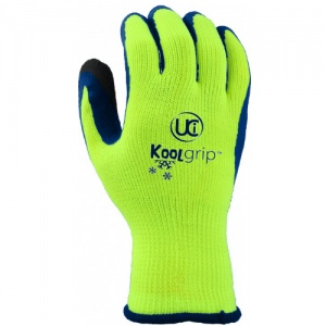 UCi KOOLgrip Hi-Vis Yellow Grip Gloves (Case of 100 Pairs)