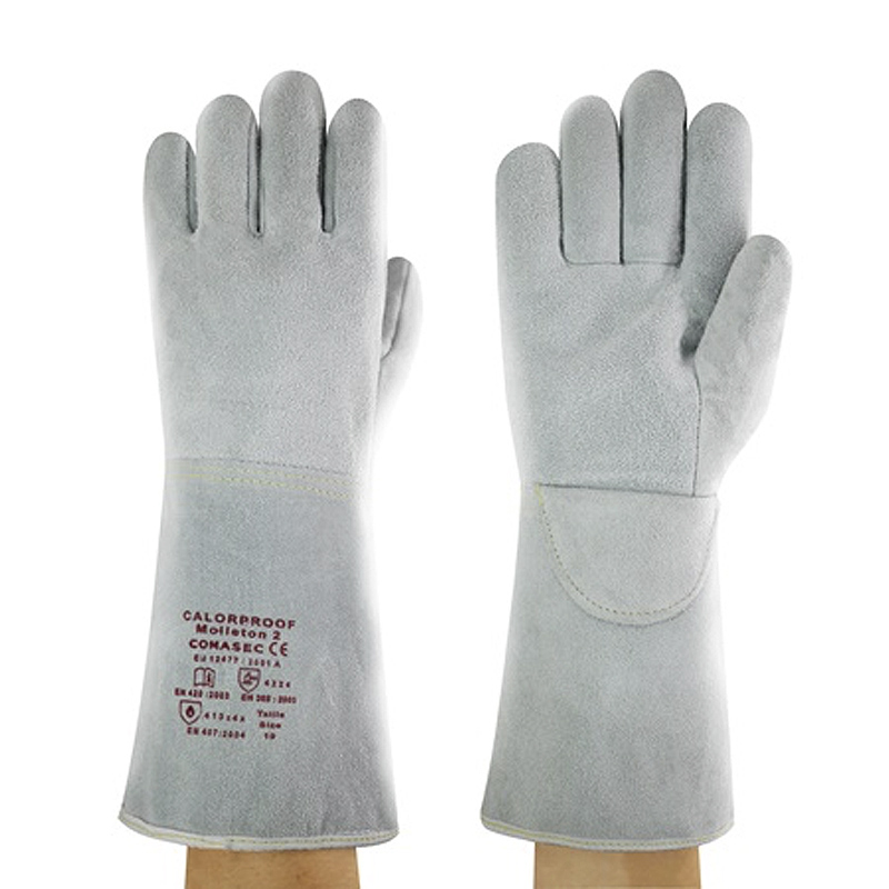 Ansell Comasec Calorproof Molleton 2 Heat-Resistant Gauntlet Gloves