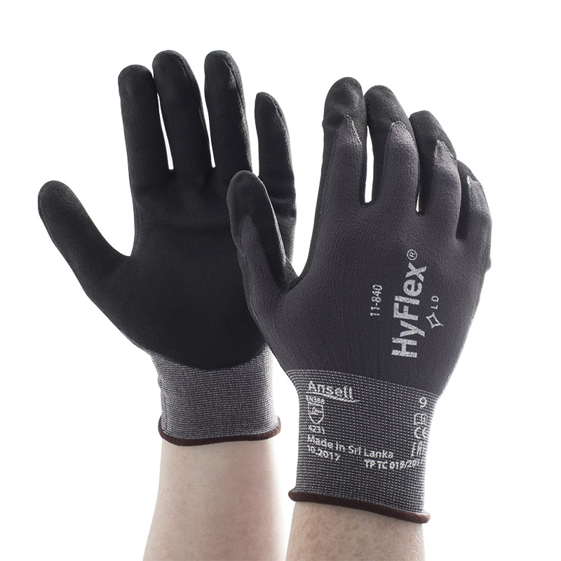 Ansell HyFlex 11-840 Abrasion-Resistant Gloves - SafetyGloves.co.uk