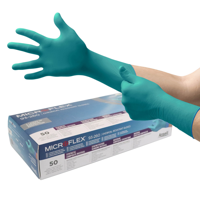 Ansell Microflex 93-260 Disposable Powder-Free Nitrile-Neoprene Gloves