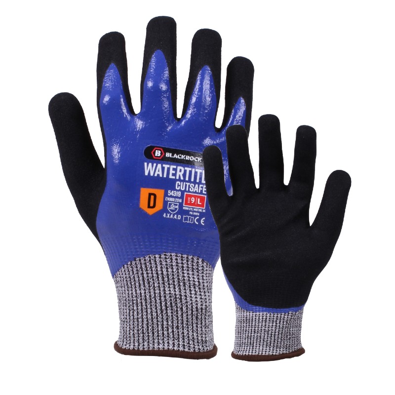 Blackrock 54319 Watertite Cutsafe Level D Waterproof Work Gloves