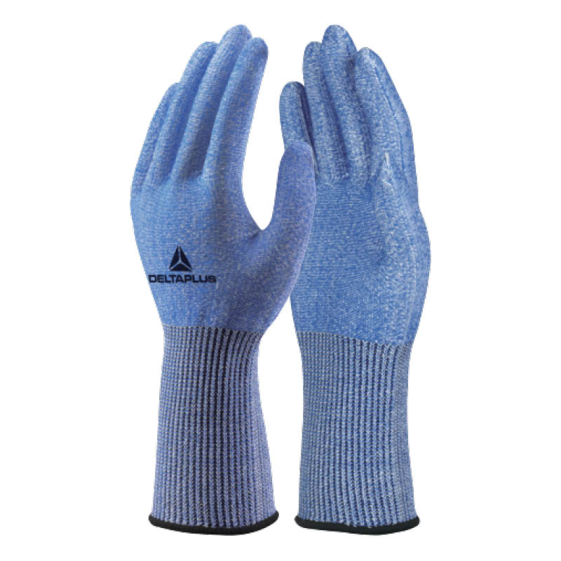 Delta Plus VENICUTF00 Cut Level F Safety Gloves (Blue/White)