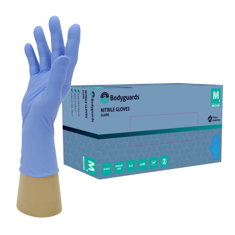 Polyco GL890 Bodyguards Medical Gloves for Virus Protection