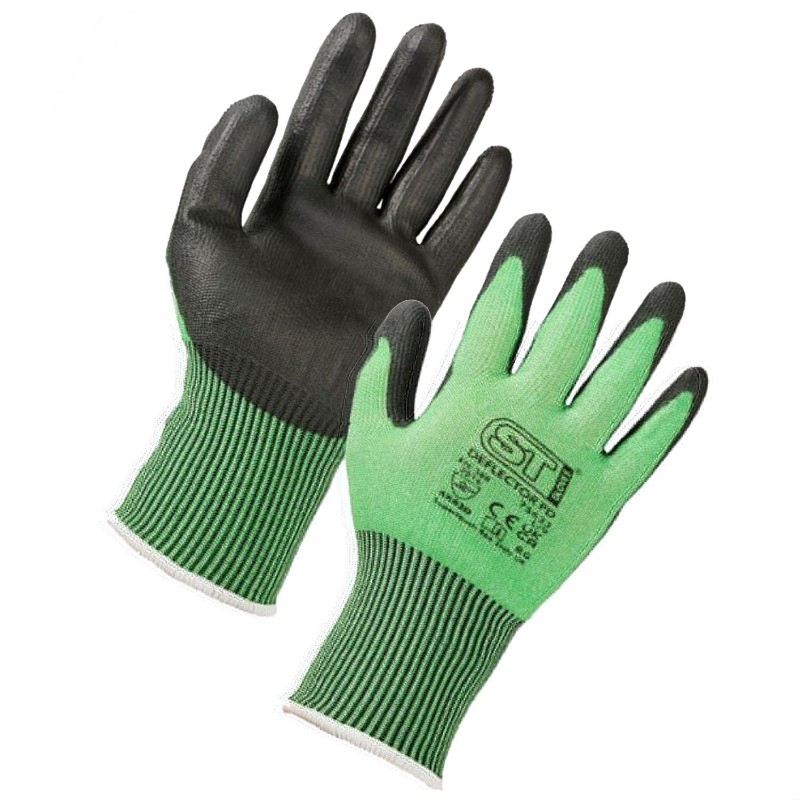 Supertouch Deflector PD Cut-Resistant Touchscreen Gloves (Green)