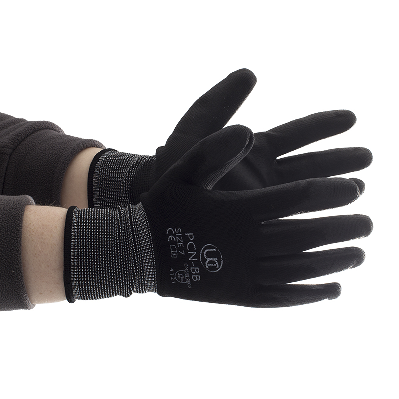 Black Handling Gloves PCN-Black - SafetyGloves.co.uk