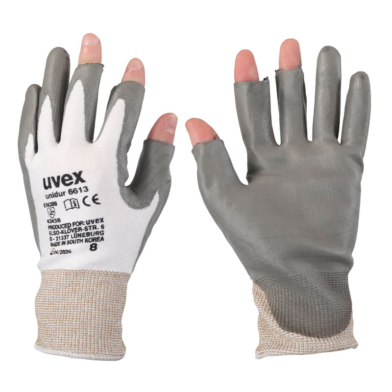 Uvex Unidur 6613 Precision Fingerless Work Gloves